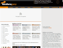 Tablet Screenshot of mirafloresperu.com